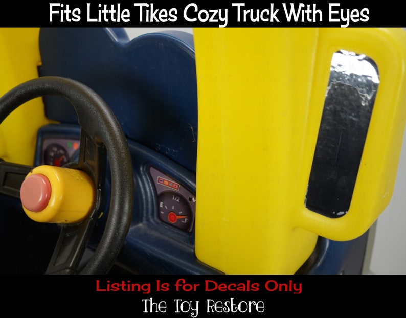 The Toy Restore Replacement Stickers fits Little Tikes Cozy Truck With Eyes on Dash Boy image 3