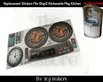 The Toy Restore Replacement Stickers fits Step2 Kitchenette Play Kitchen Decals