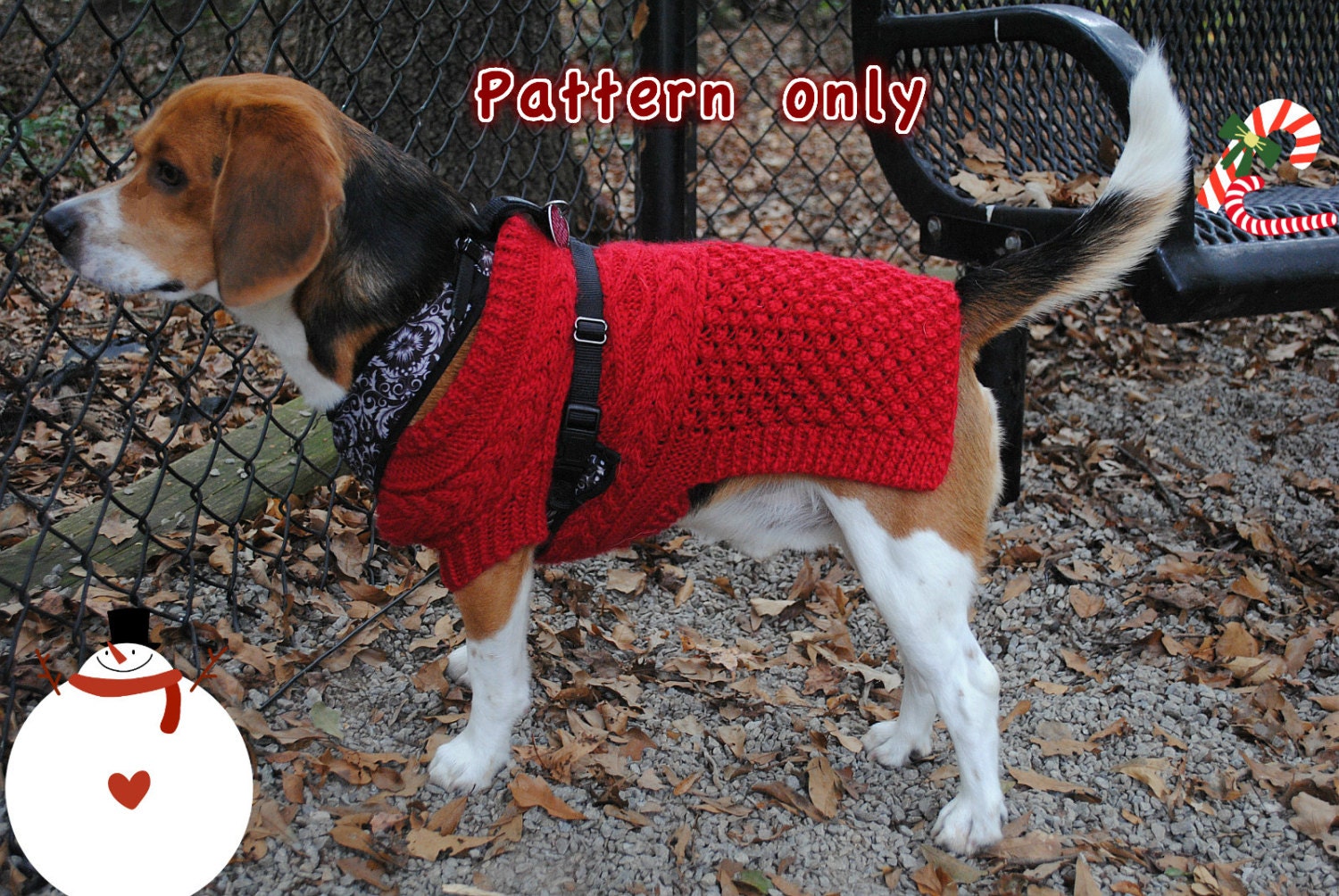 Knitting Pattern Canine Christmas Sweater is a Perfect Winter Outfit or  Christmas Gift for You to Make for Your Loved Little Ones. 