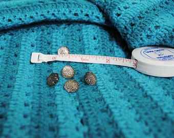 Conjunto de 6 botones de vástago gris con un aspecto de diamante brillante realmente hermoso en la parte superior. - comprar 4 conjuntos obtener 1 conjunto libre