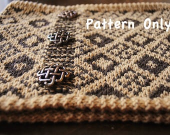 Patrón de capucha de rompecabezas: tiene un patrón de diamantes de dos colores en la capucha. Un proyecto perfecto para ideas de regalos.