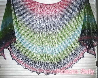 Chal de encaje con forma de corazón