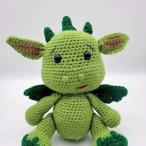 Dragon Stuffed Animal, Made to order Crocheted Toy