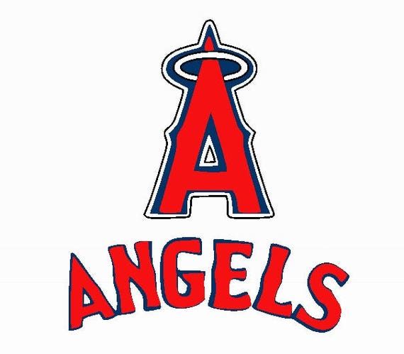Angels baseball logo png jpg svg silhouette studio file | Etsy