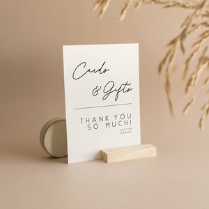 Tarjetas y Regalos / Imprimible Personalizado / Wedding Bridal Shower Graduación Open House / Guión Moderno / WSG