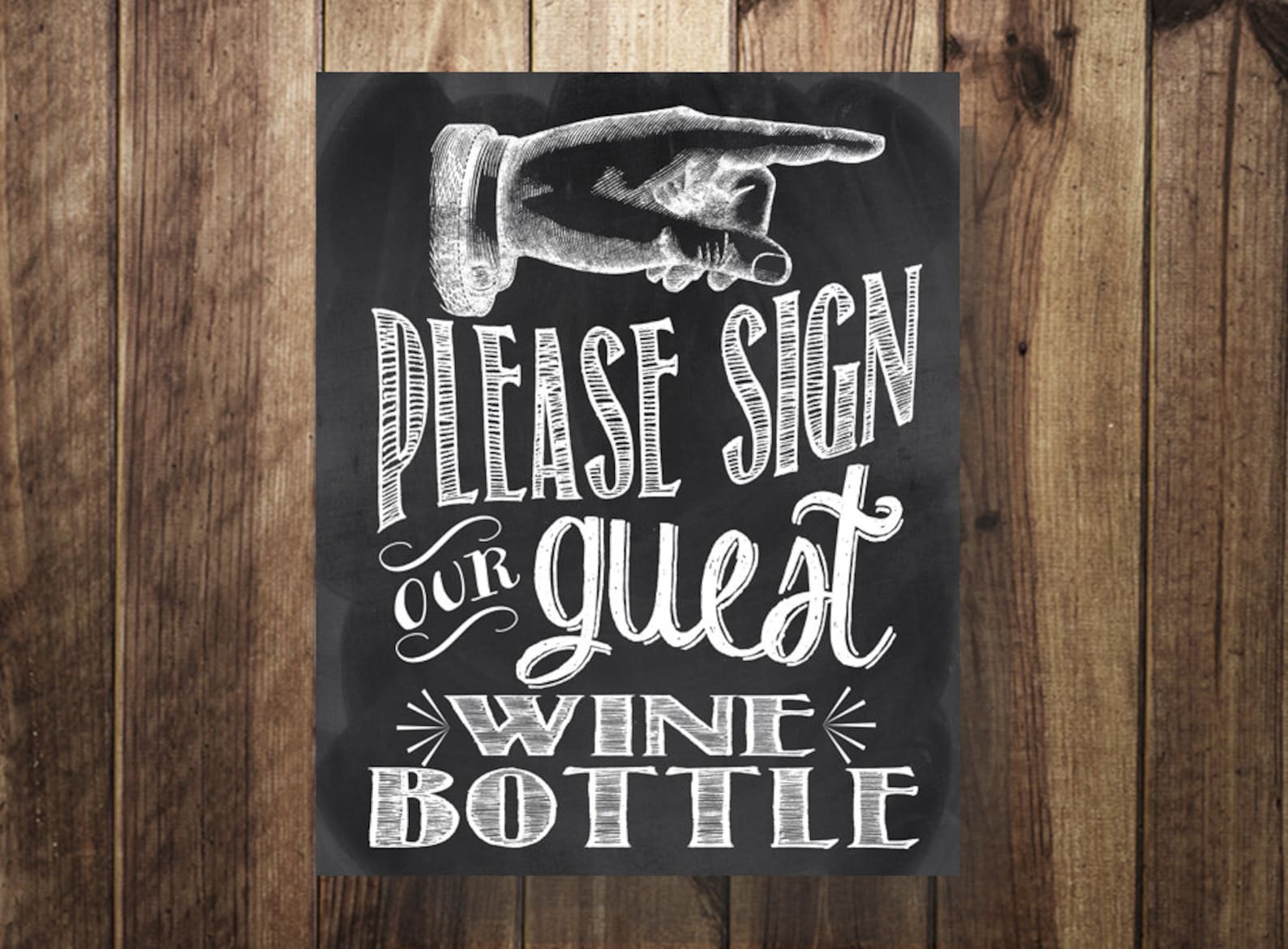 Please Sign Wine Bottle Guest Book Guest Book Sign Wine | Etsy