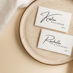 Wedding Place Card Escort Cards Template Canva, Editable Templates, Flat or Folded Printable Seating Cards, Placecard, Seat Assignments