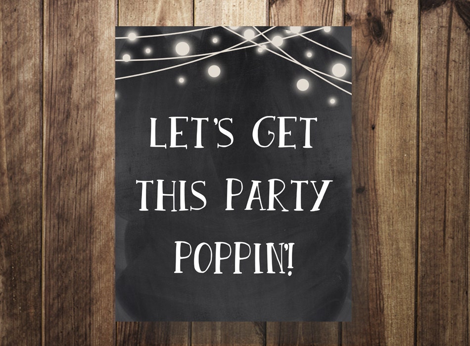 Popcorn Bar Sign Printable Party Decor Favors Rustic - Etsy