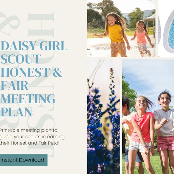 Daisy Girl Scout Honest and Fair Meeting Plan