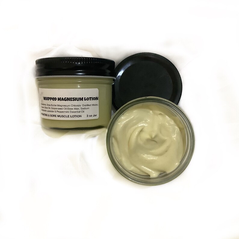 BESTSELLER Magnesium Lotion for Sore Muscle 3oz Jar Shea Etsy
