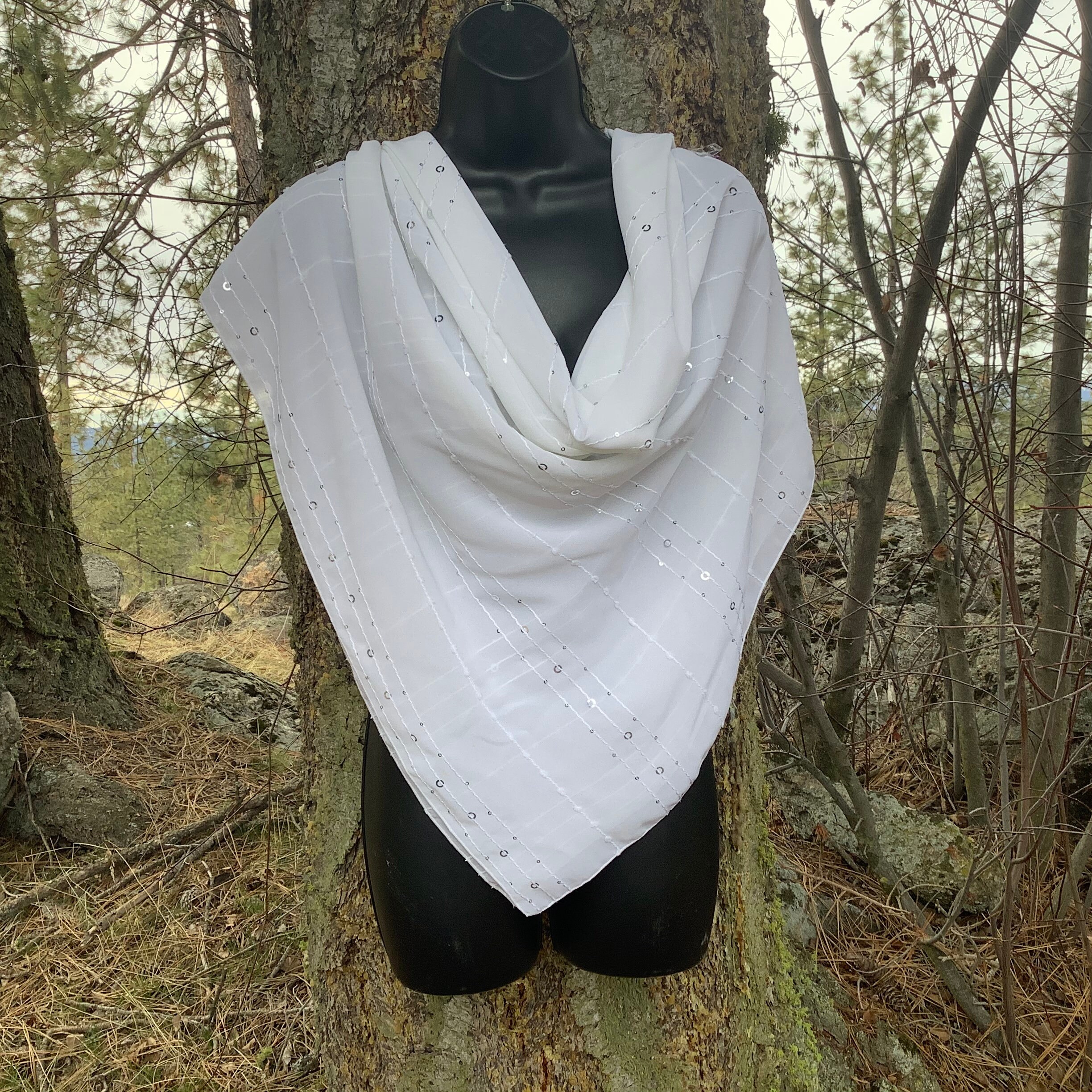 Celadon Green Silk Bandhani Scarf Celadon Green Silk Bandhani Scarf