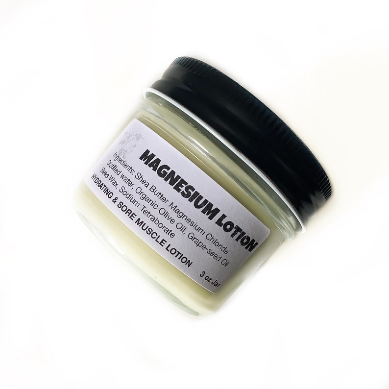 BESTSELLER Magnesium Lotion for Sore Muscle 3oz Jar Shea Etsy