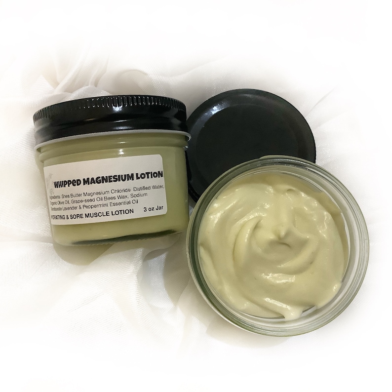 BESTSELLER Magnesium Lotion for Sore Muscle 3oz Jar Shea Etsy