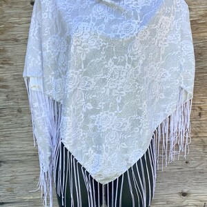 sparkly silver shawl