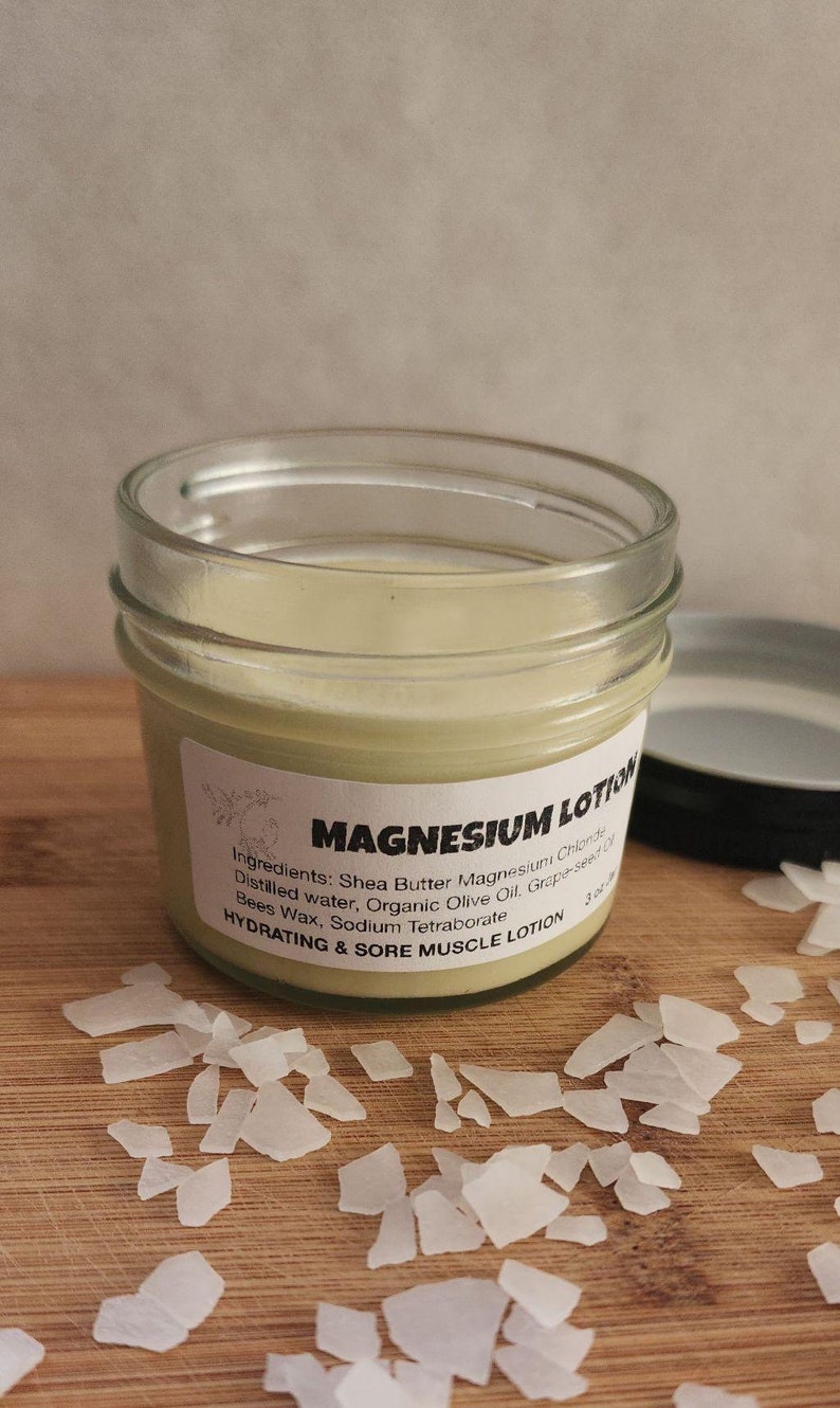 BESTSELLER Magnesium Lotion for Sore Muscle 3oz Jar Shea Etsy