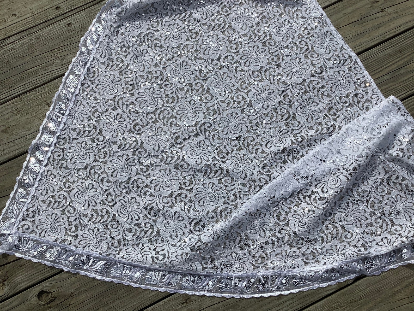 large white shawl