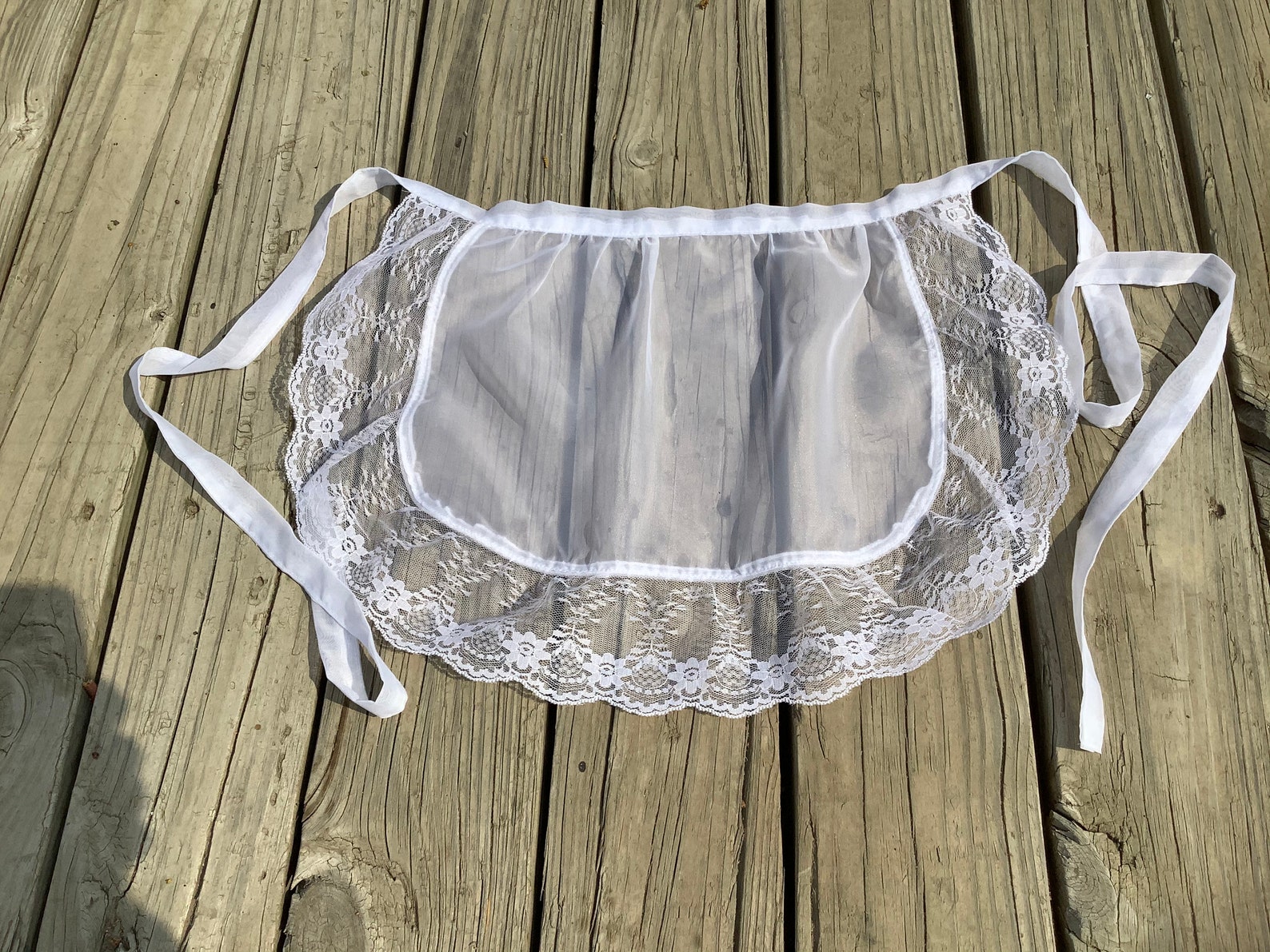 White ruffle aprons Costume Party Aprons French Maid apron Etsy