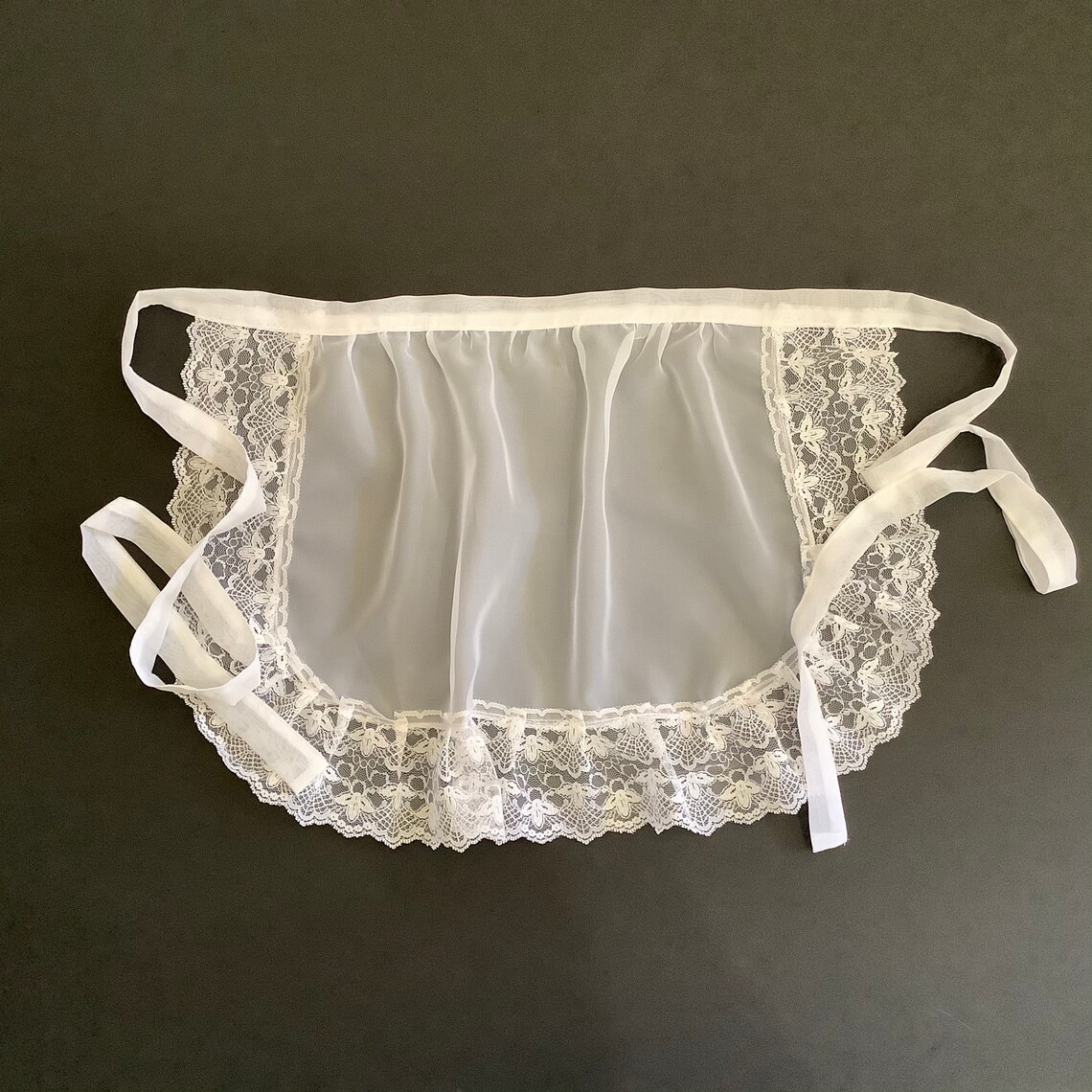 White ruffle aprons Costume Party Aprons French Maid apron Etsy