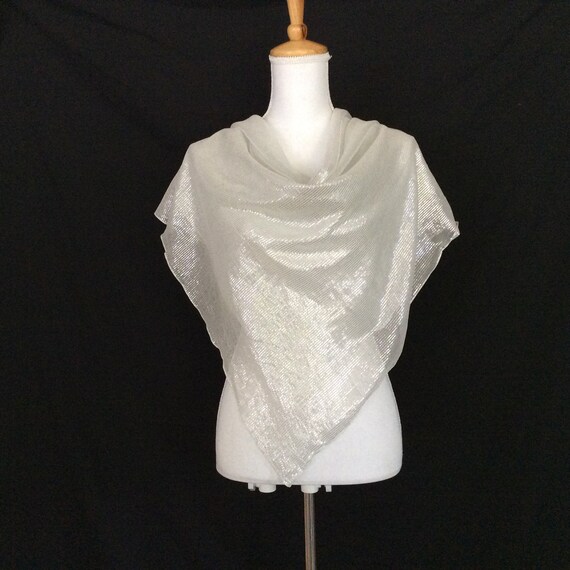 white silk scarf