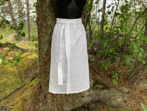 White cheap apron skirt