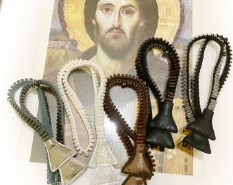 Old Believers Orthodox Lestovka Beads weaved into thread Lestovki 109 steps Orthodox Prayer Custom Gift to the New convert