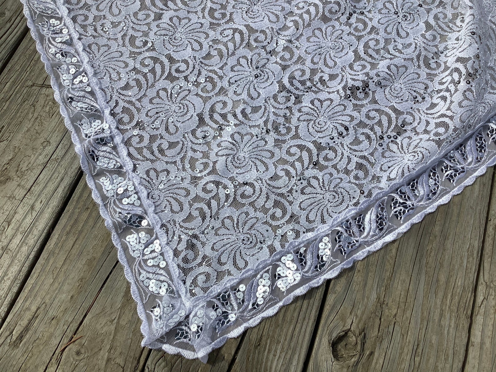 large white shawl