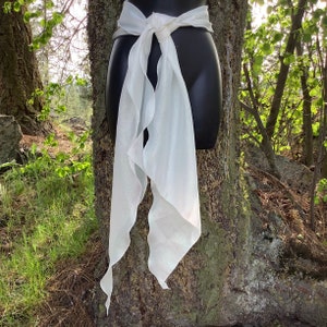Elegant AB Shawl for Wedding, Long White  Shawl, Shimmer Scarves, Renaissance Cape Costume, Long Pretty Neck Shawl or Belt