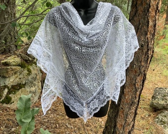 silver lace shawl for evening dress Inspire Chic Women Shawls and Wraps for Evening Dresses Bling Sparkly Shiny Shimmer Dressy for Wedding Party Black(Silver) 74.8 inchx17.7 inch(LxW),