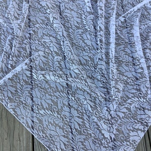 Luxury Pink/White lace Shawl 3468 main image 0