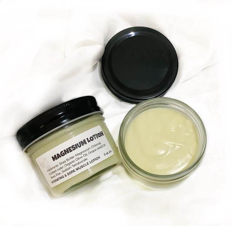 BESTSELLER Magnesium Lotion for Sore Muscle 3oz Jar Shea Etsy