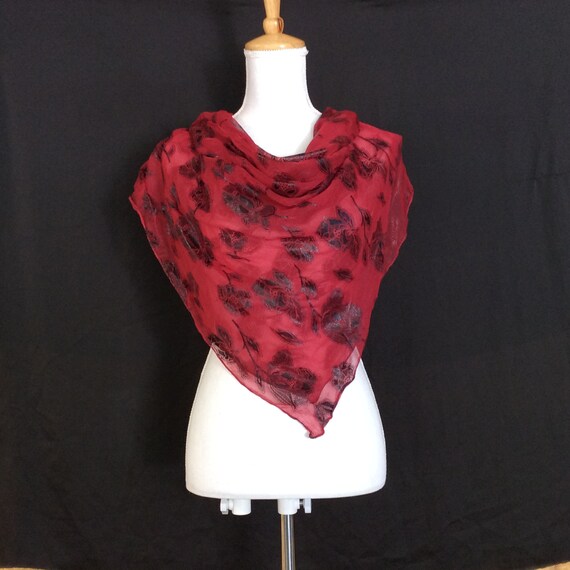 Wedding Anniversary Party Black Chiffon Bride Shawl Scarf Lady Birthday Gift