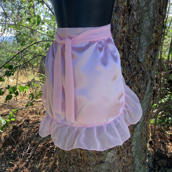 Pink Ruffle Apron Etsy