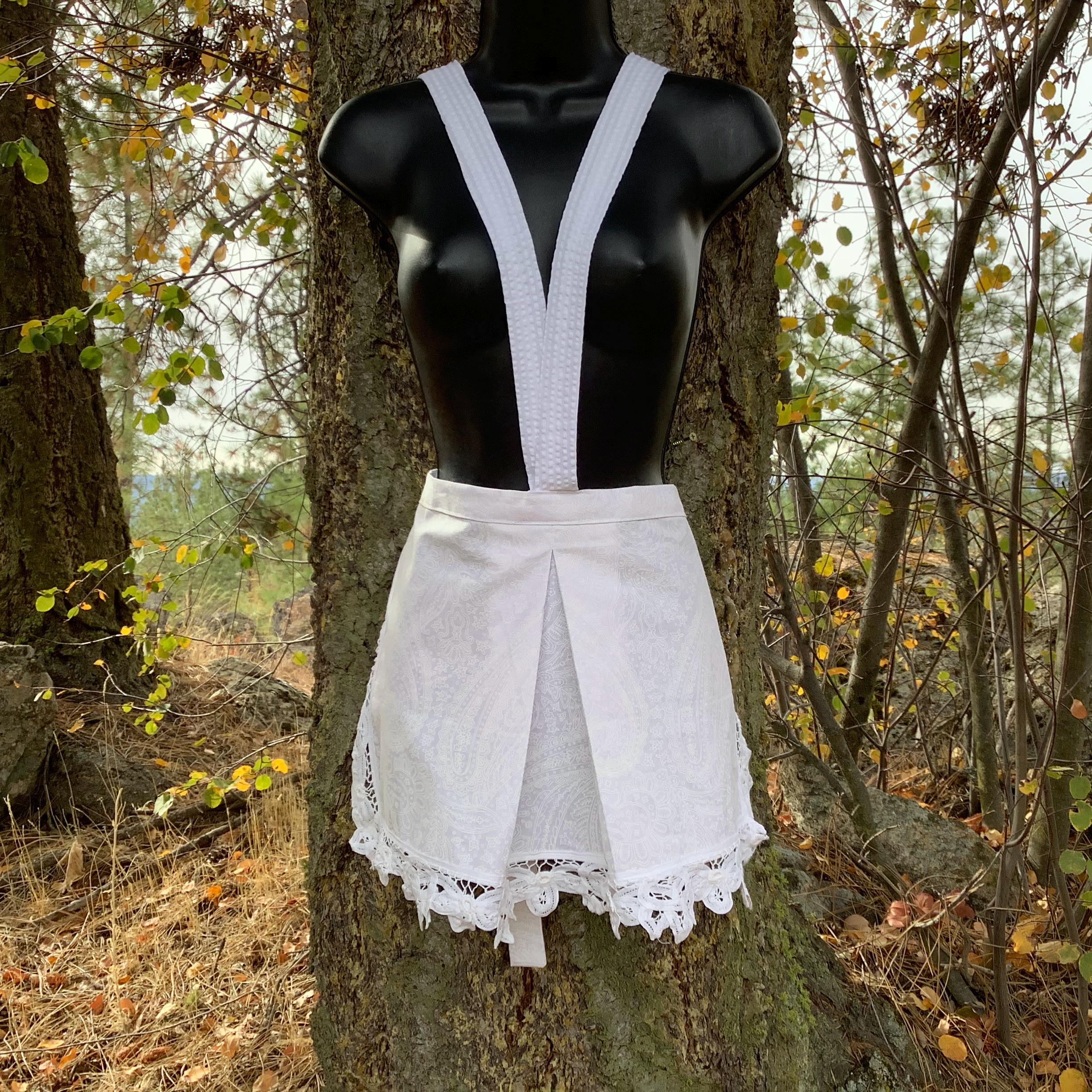 Chrestina Magenta Costume Apron, TV Horror Show Maid Apron