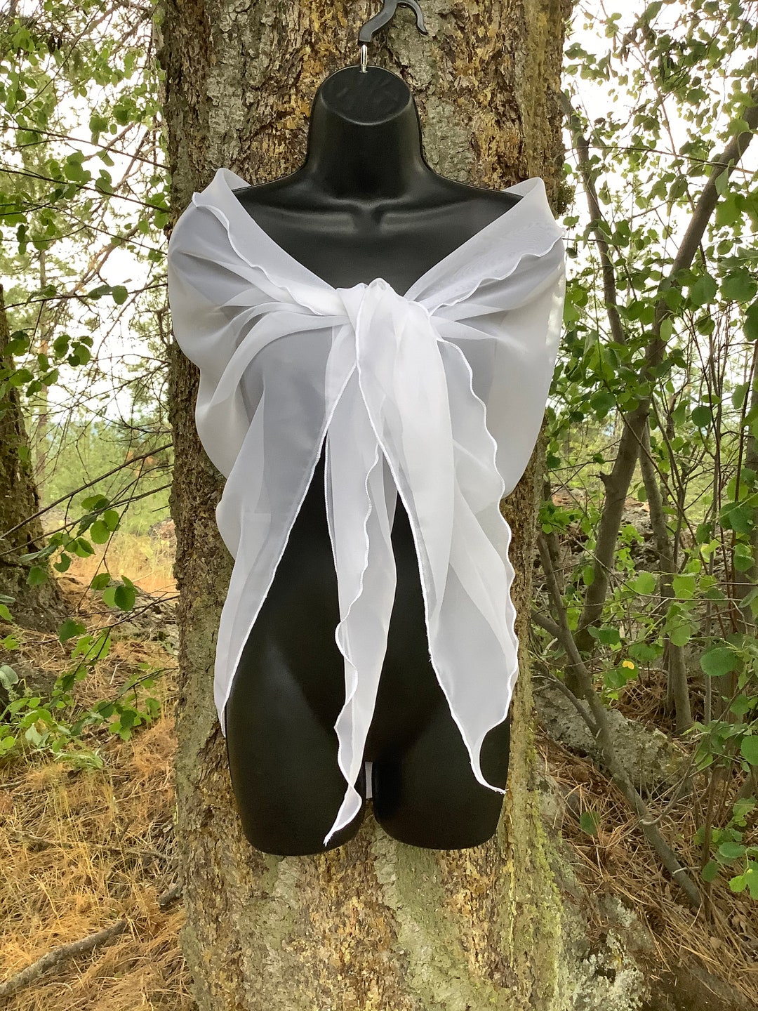large white shawl