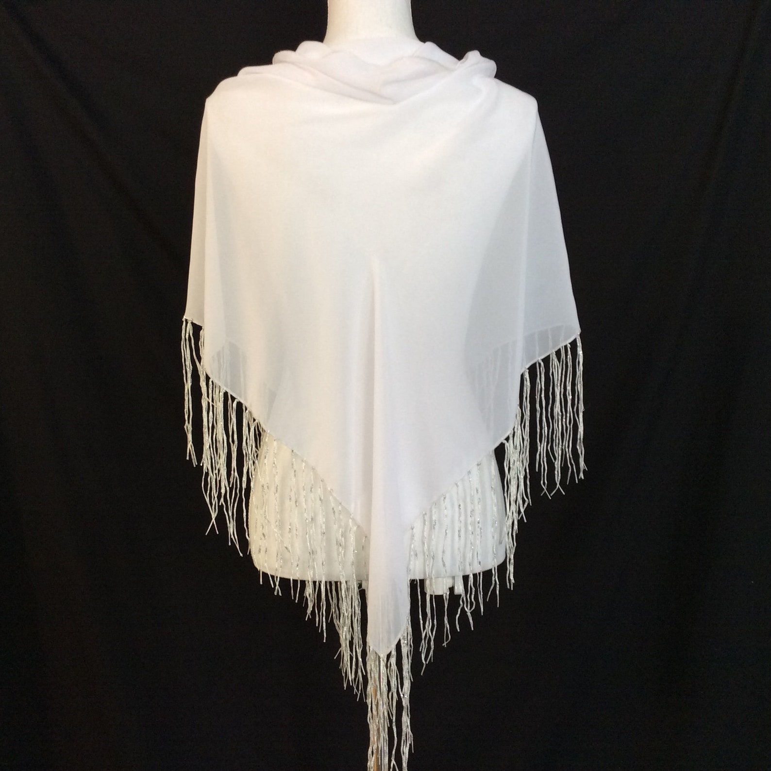 Chiffon Shawl White