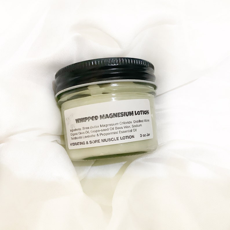 BESTSELLER Magnesium Lotion for Sore Muscle 3oz Jar Shea Etsy