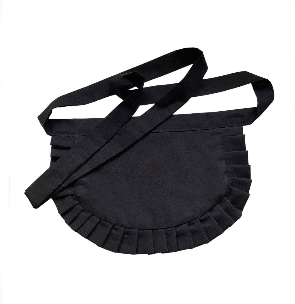 Extra Small Apron for Women Old Fashioned Solid White Apron