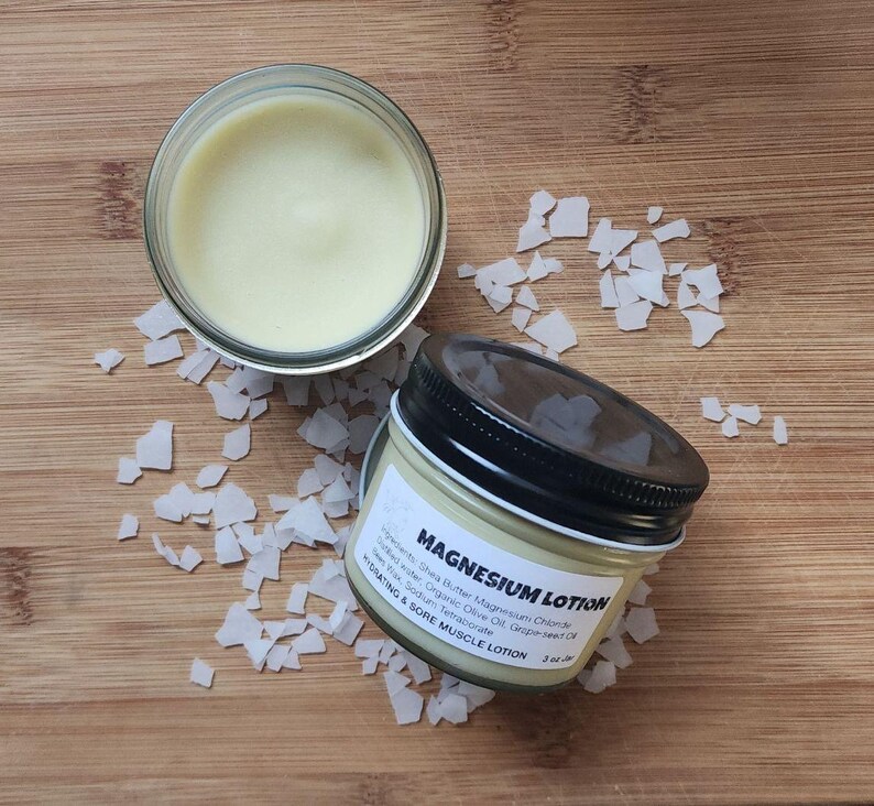 BESTSELLER Magnesium Lotion for Sore Muscle 3oz Jar Shea Etsy