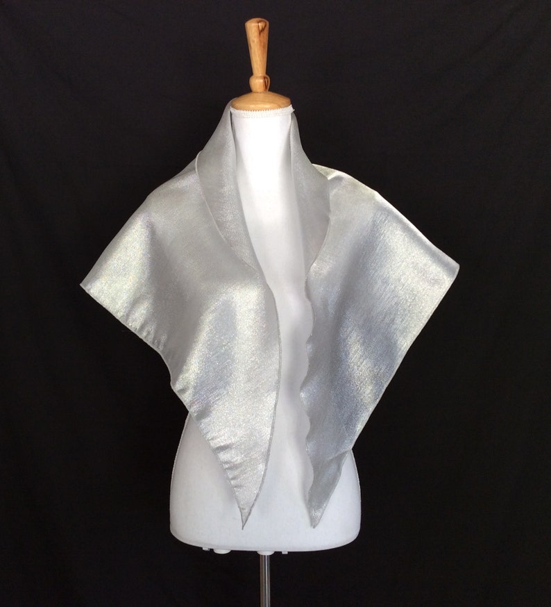 silver sparkly shawl