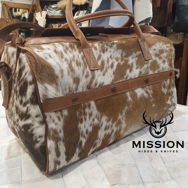 Cowhide Traveller Bag, Weekender Cowhide Bag