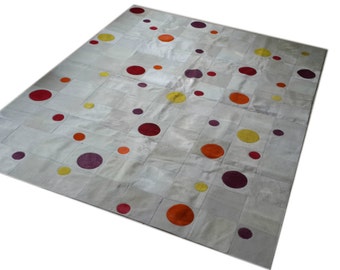 Cowhide Patchwork Rug 6' x 8'