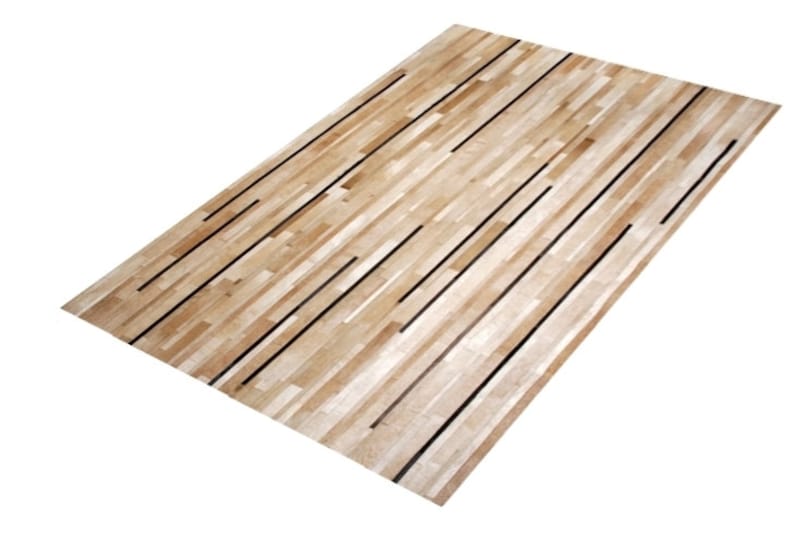 Cowhide Patchwork Rug. GRAY STRIPES!! Amazing Design!. 4ft x 6ft image 4