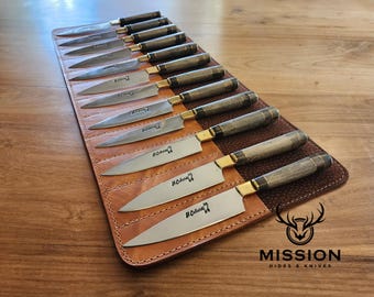 STEAK KNIVES x 12 SET Argentine Gaucho Knives Set  Stainless Steel  Mission Argentina.