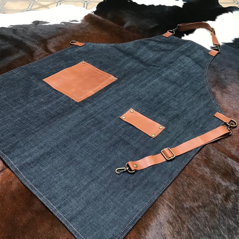 Leather Apron. Cowhide Apron. Cow Hide FATHERS DAY GIFT Etsy