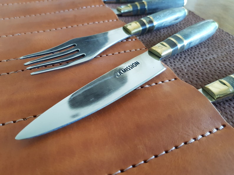 Argentine Gaucho STEAK KNIVES SET Fork x 4 Stainless Steel Etsy