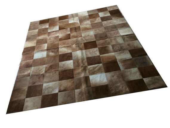 Cowhide Patchwork Rug. CAMEL CARAMEL Amazing Design 6ft X 8 | Etsy
