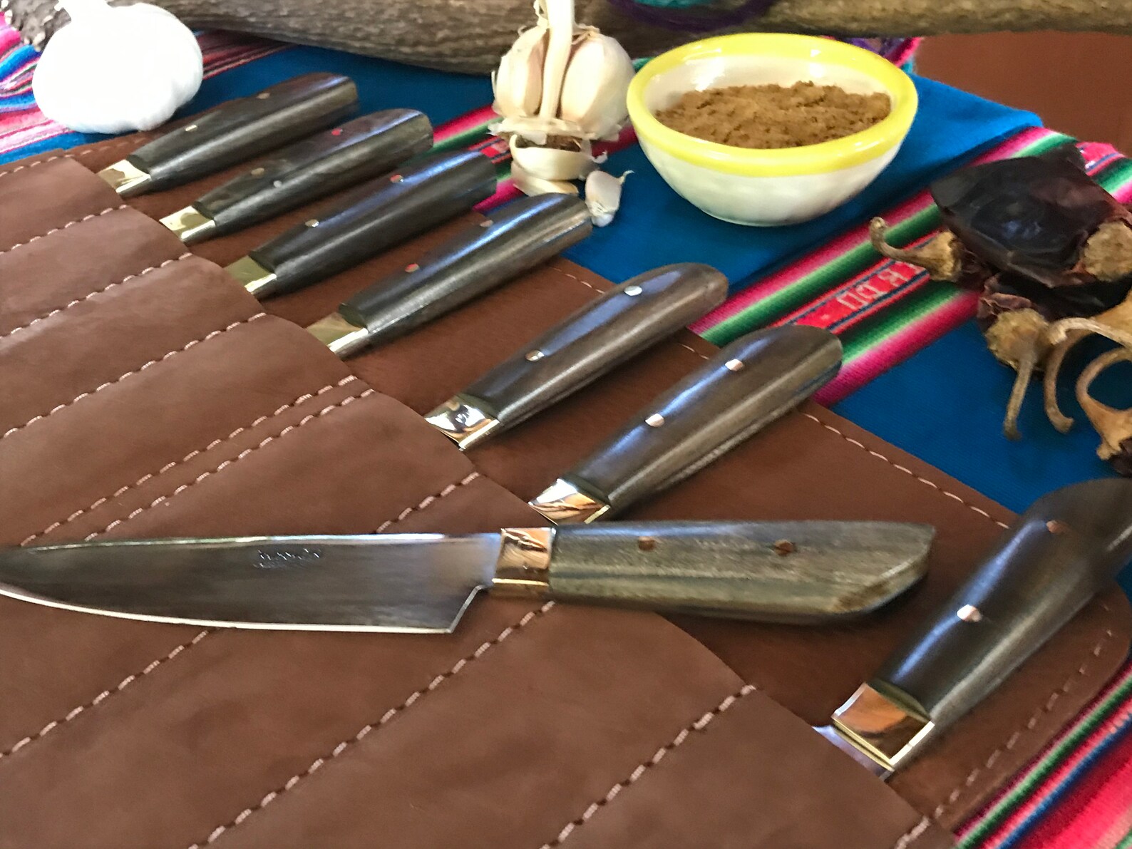 Argentine Gaucho STEAK KNIVES SET x 8 Stainless Steel Mission Etsy