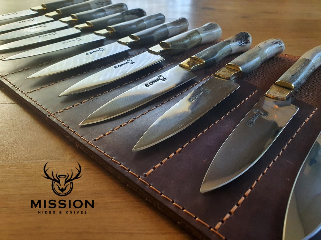 Argentine Gaucho STEAK KNIVES SET X 12 Deer Horn Stainless Steel
