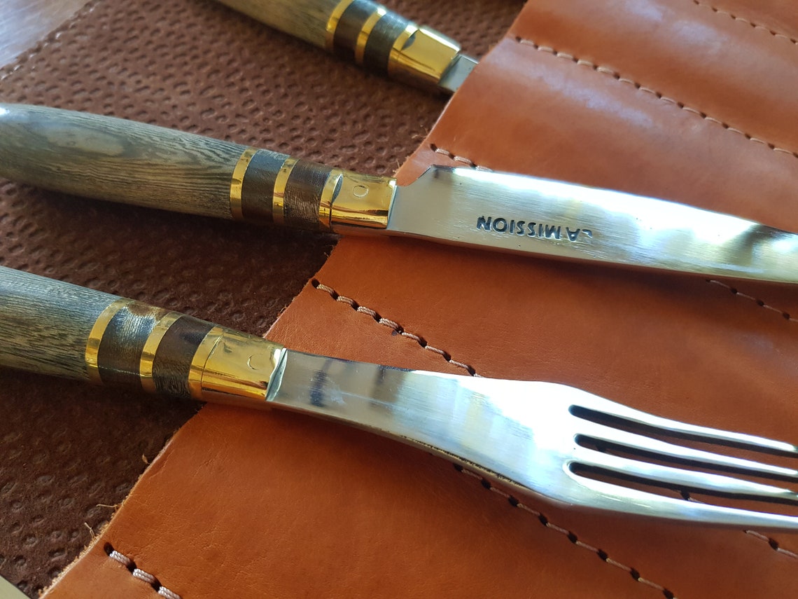 Argentine Gaucho STEAK KNIVES SET Fork x 4 Stainless Steel Etsy