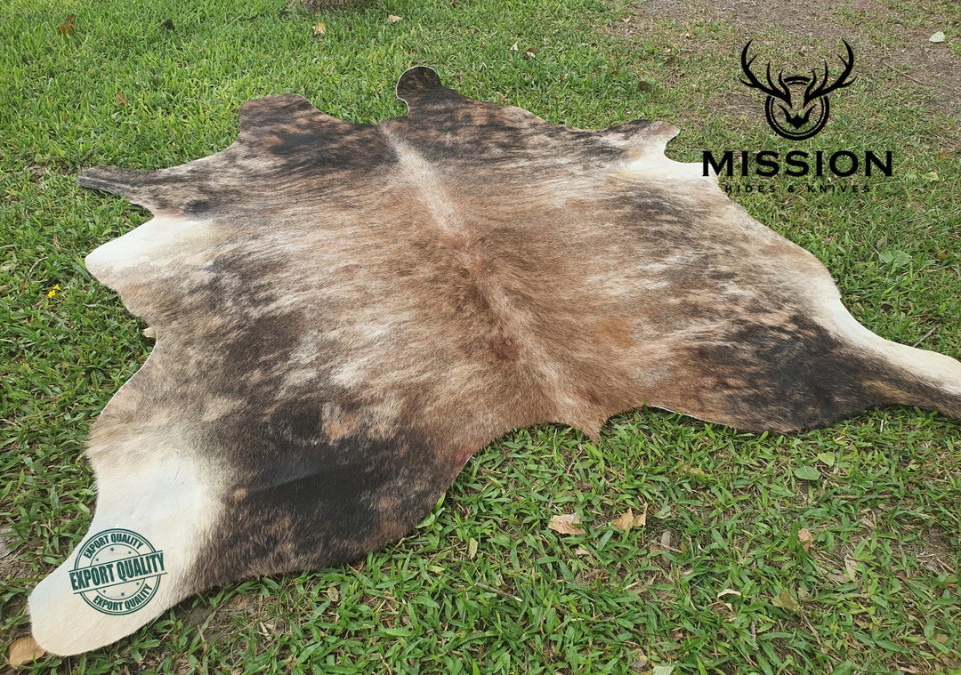 COWHIDE Rug BRINDLE Small Cowhide Rug Kuhfell Teppich Cow Hide Etsy